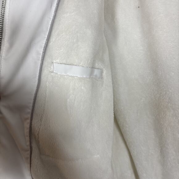 Calvin Klein Puffer Duck Down Feather Jacket Coat Large White Warm Winter - Picture 4 of 8